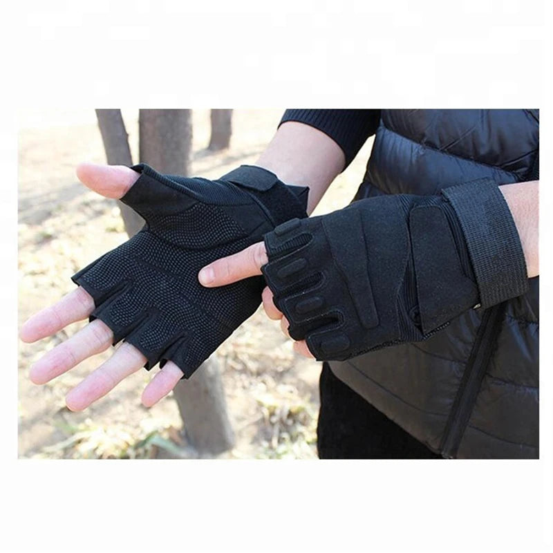 Fingerless Tactical Gloves Fitness Gym Gloves