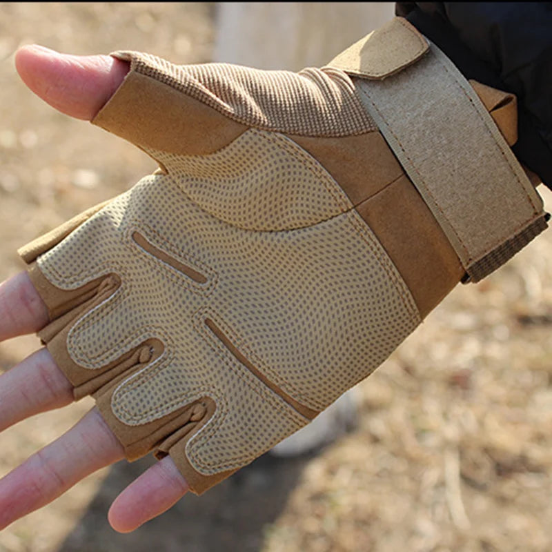 Fingerless Tactical Gloves Fitness Gym Gloves