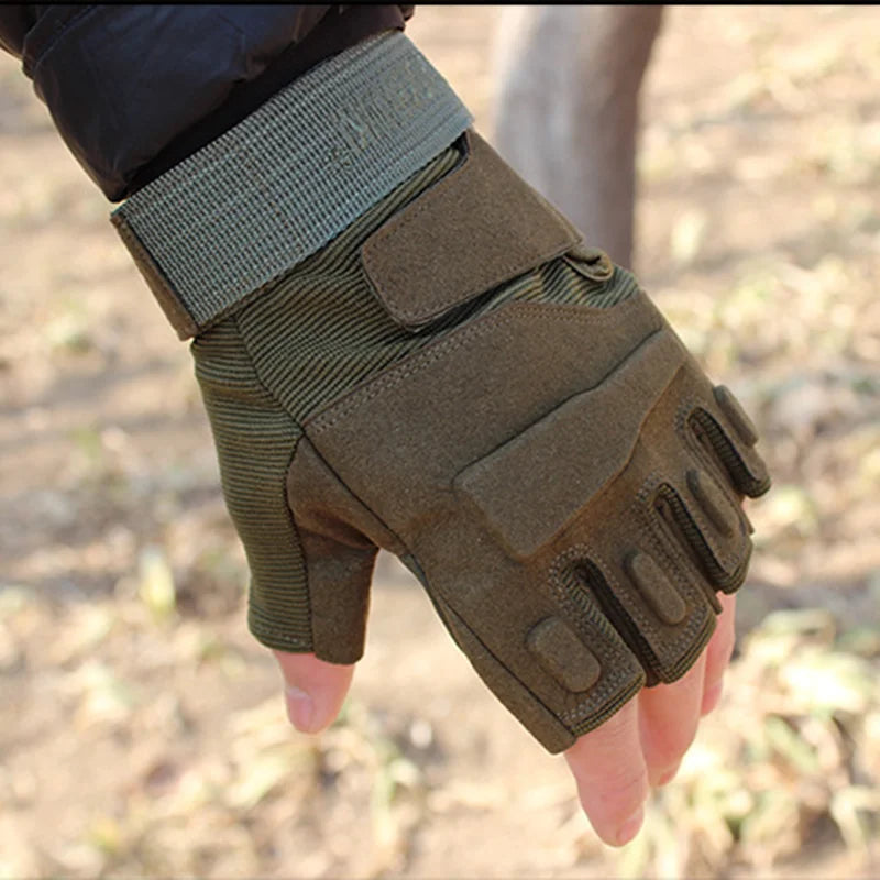 Fingerless Tactical Gloves Fitness Gym Gloves