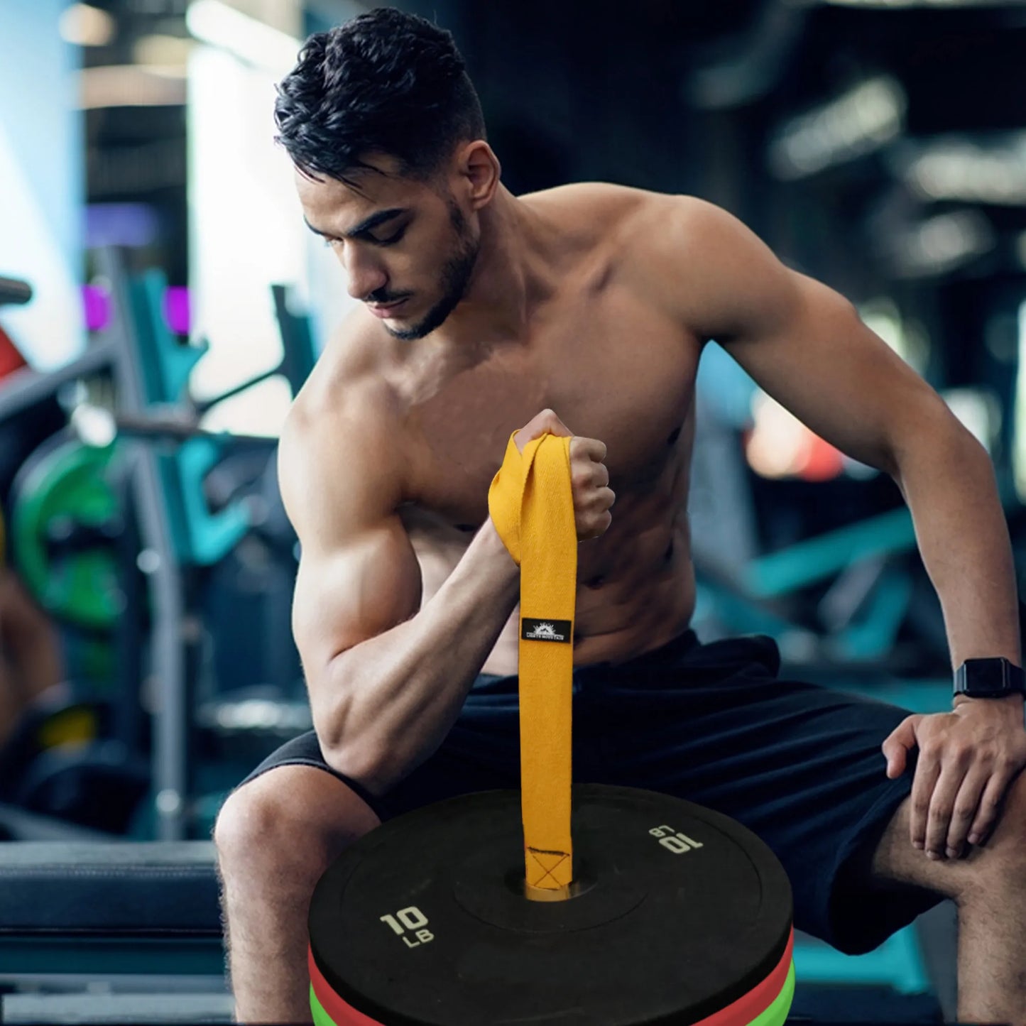 Arm Wrestling Strap Belt for Barbell Plates