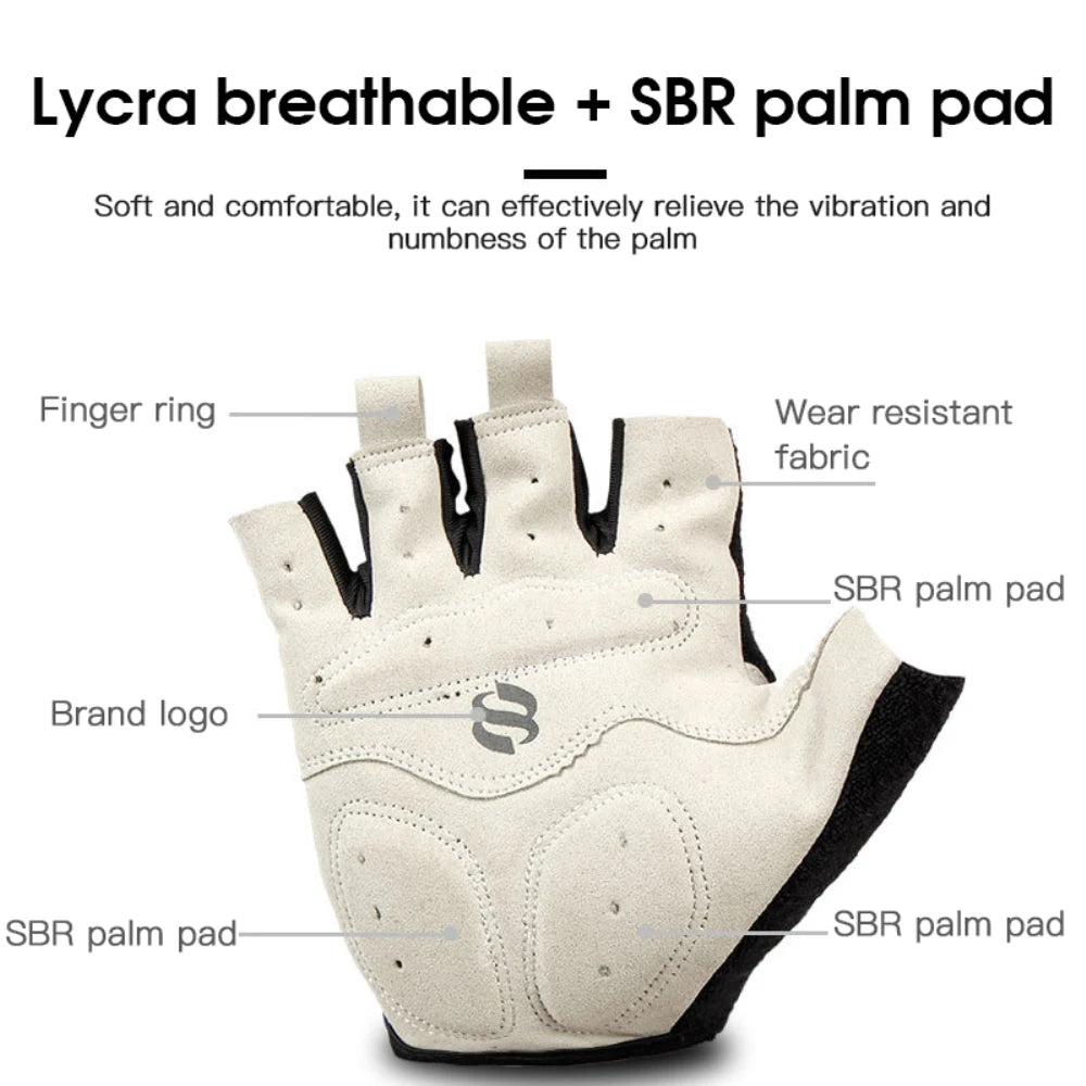 Shockproof GEL Pad Cycling Gloves