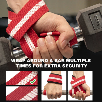 MKAS Fitness Lifting Wrist Straps