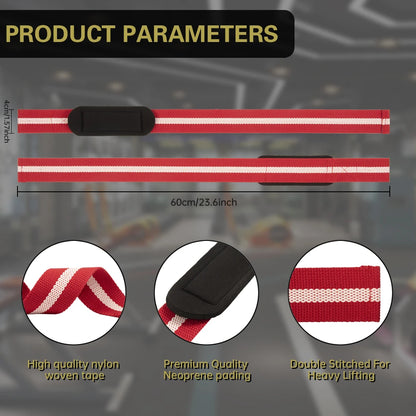 MKAS Fitness Lifting Wrist Straps