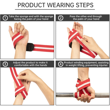MKAS Fitness Lifting Wrist Straps