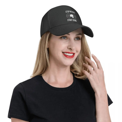 Stop Whining Start Doing Gym Sport Baseball Cap